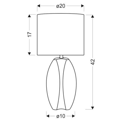 Bordslampa PALMA 1xE27/60W/230V
