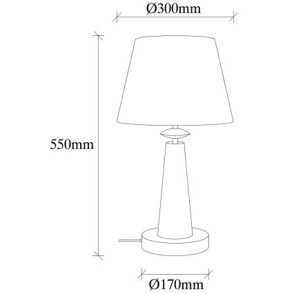 Bordslampa  PARpå 1xE27/40W/230V