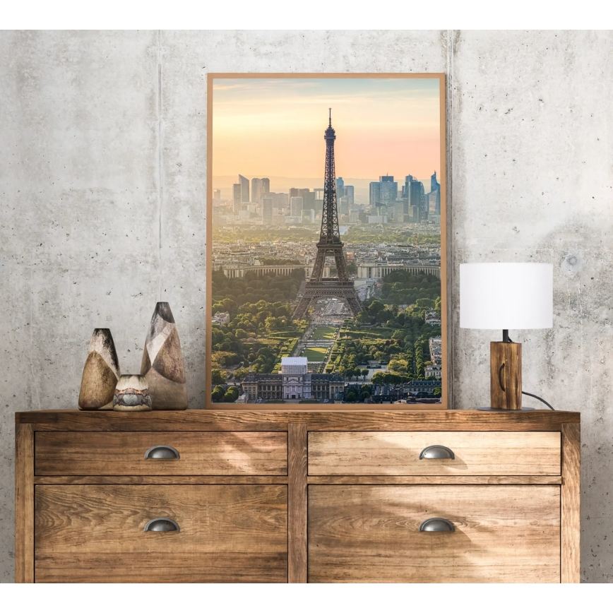 Bordslampa PINUS 1xE27/40W/230V vit/trä