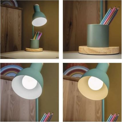 Bordslampa POPPY 1xE27/25W/230V grön
