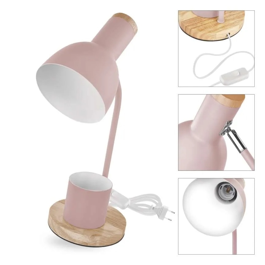 Bordslampa POPPY 1xE27/25W/230V rosa