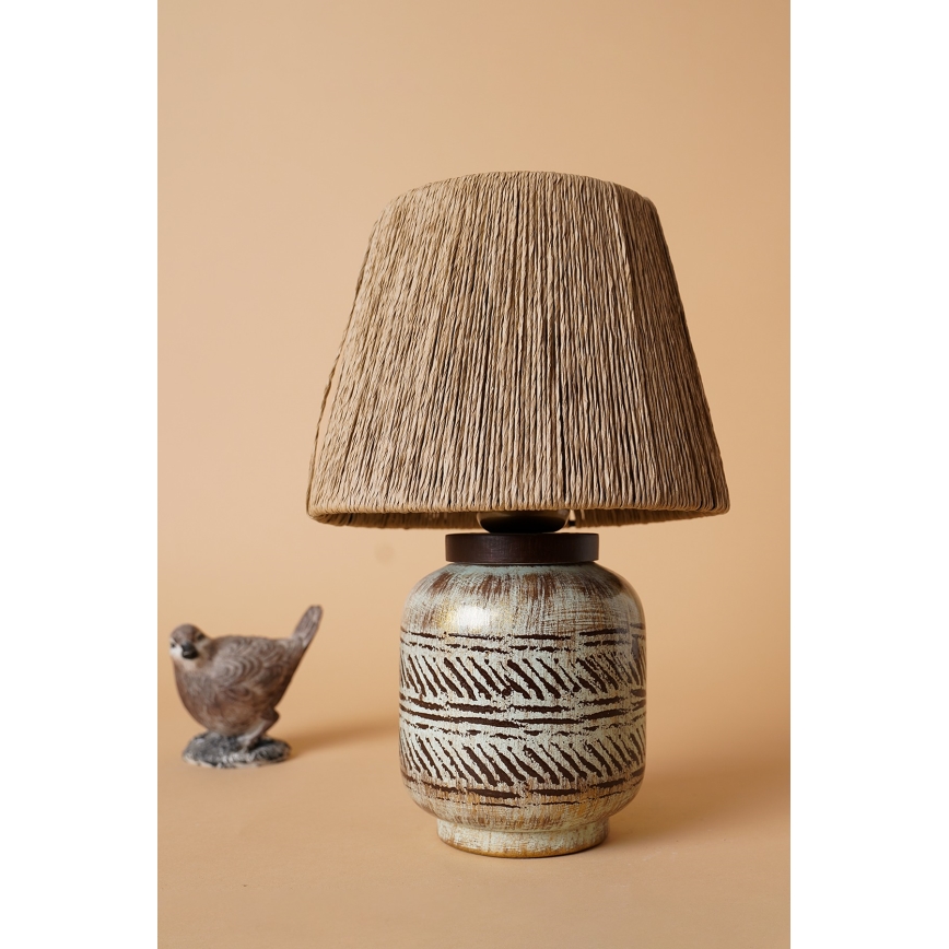 Bordslampa RAMZES 1xE27/40W/230V brun