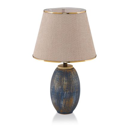 Bordslampa RAMZES 1xE27/40W/230V krämvit/blå