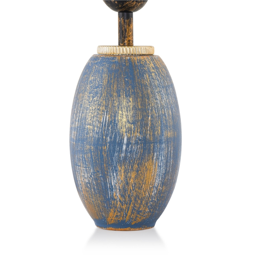 Bordslampa RAMZES 1xE27/40W/230V krämvit/blå