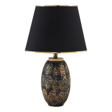 Bordslampa RAMZES 1xE27/40W/230V svart/guld