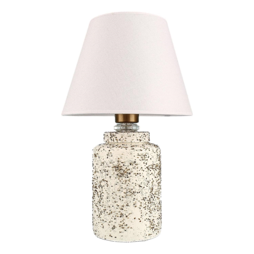 Bordslampa RAMZES 1xE27/40W/230V vit/beige