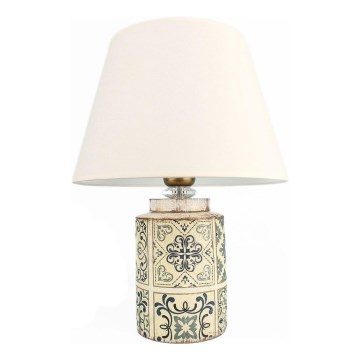 Bordslampa RAMZES 1xE27/40W/230V vit