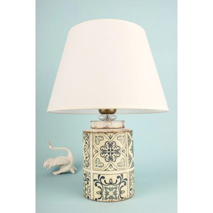 Bordslampa RAMZES 1xE27/40W/230V vit