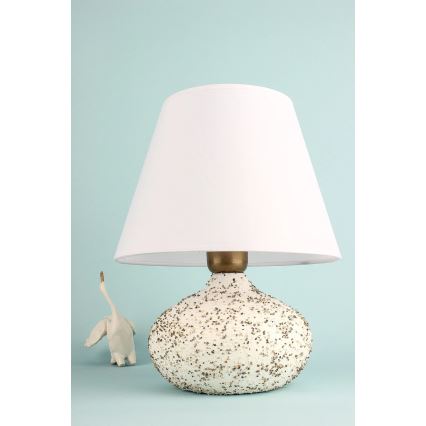 Bordslampa RAMZES 1xE27/40W/230V vit