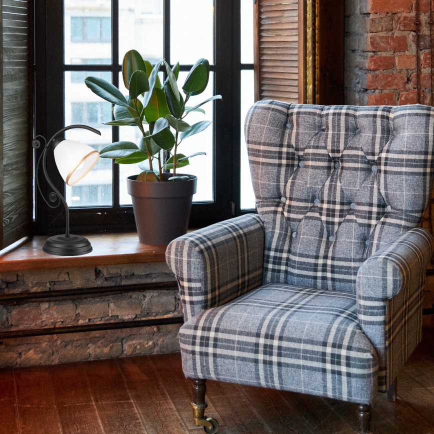 Bordslampa RETRO II 1xE27/60W/230V svart