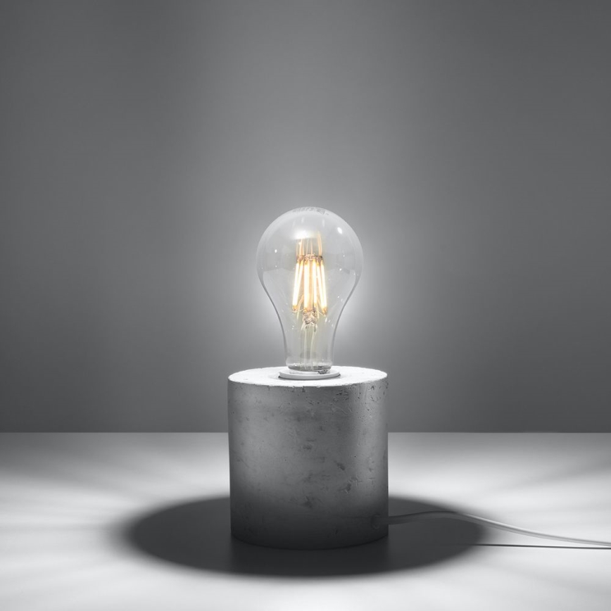 Bordslampa SALGADO 1xE27/60W/230V betong