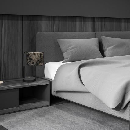 Bordslampa  SATINO 1xE27/60W/230V svart /gyllene