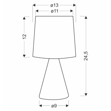 Bordslampa SATTI 1xE14/40W/230V beige
