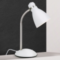 Bordslampa SCHOOL 1xE27/40W/230V vit/matt krom