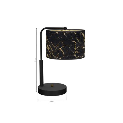 Bordslampa  SENSO 1xE27/60W/230V svart 