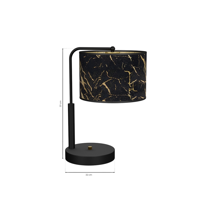 Bordslampa  SENSO 1xE27/60W/230V svart 