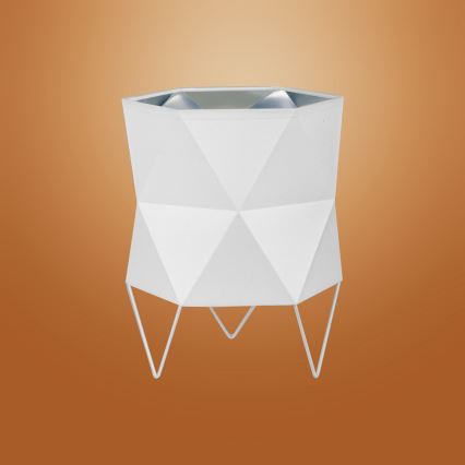 Bordslampa  SIRO 1xE27/15W/230V vit /silver