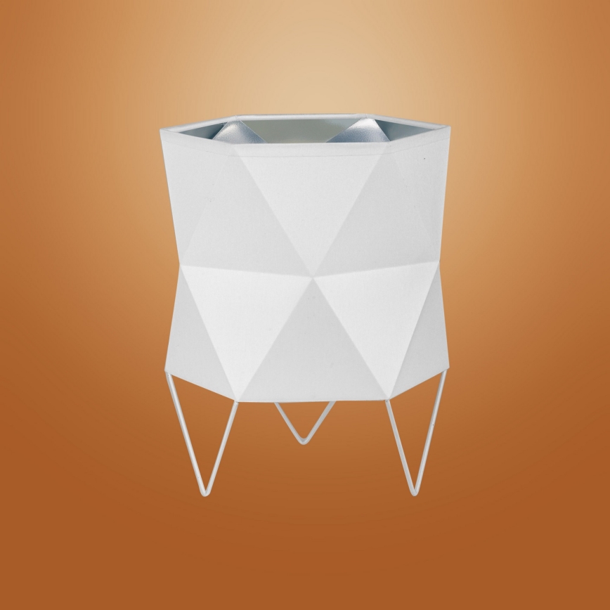 Bordslampa  SIRO 1xE27/15W/230V vit /silver