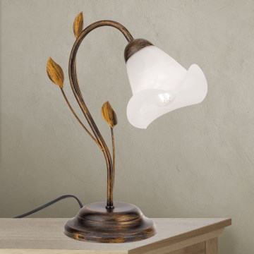 Bordslampa SISI 1xE14/40W/230V brons/patina