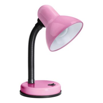 Bordslampa SMIESZEK 1xE27/40W/230V rosa