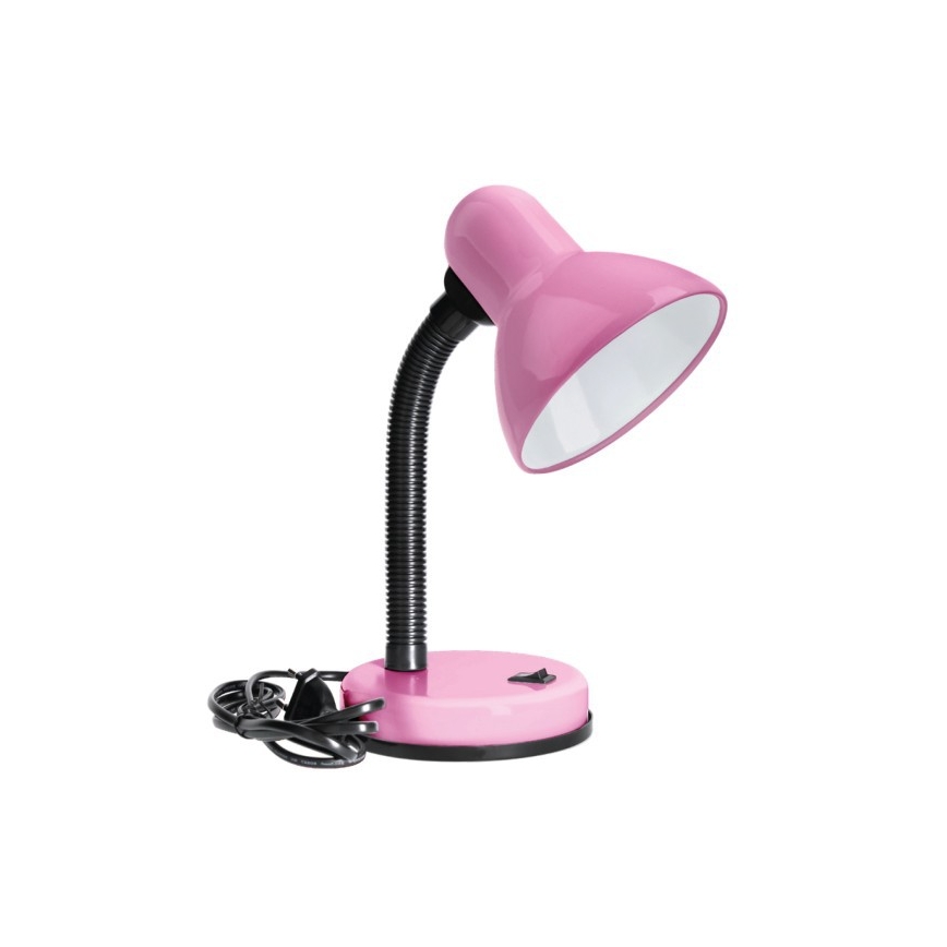 Bordslampa SMIESZEK 1xE27/40W/230V rosa