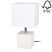 Bordslampa STRONG fyrkantig 1xE27/25W/230V - FSC-certifierad
