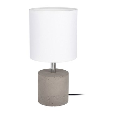 Bordslampa STRONG ROUND 1xE27/25W/230V betong