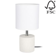 Bordslampa STRONG ROUND 1xE27/25W/230V - FSC-certifierad