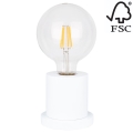 Bordslampa TASSE 1xE27/25W/230V bok -FSC-certifierad