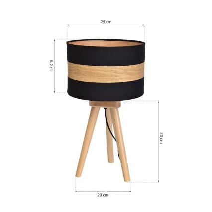 Bordslampa TERRA 1xE27/60W/230V