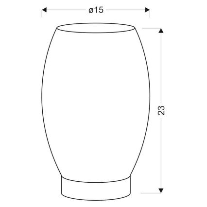Bordslampa Venus 1xE27/60W/230V svart/guld