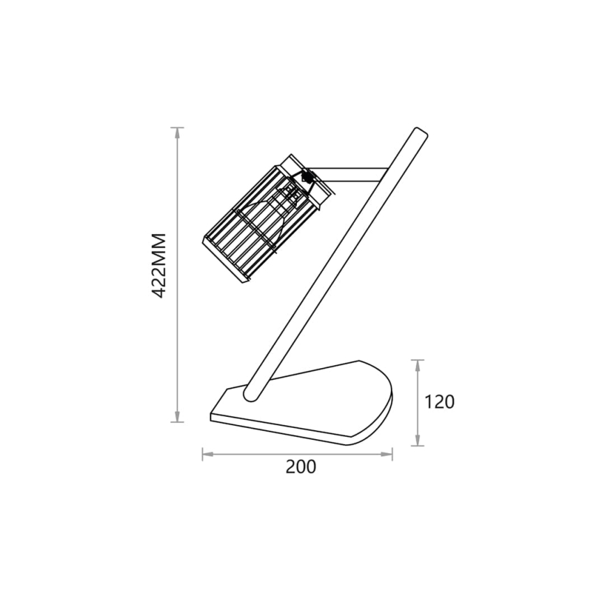 Bordslampa VERTICAL 1xGU10/8W/230V vit