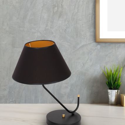 Bordslampa VICTORIA 1xE27/60W/230V svart