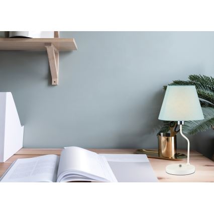 Bordslampa YORK 1xE14/60W/230V vit/blå