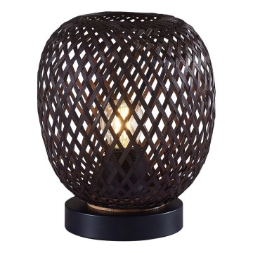 Bordslampa ZANZIBAR 1xE27/20W/230V diameter 18 cm bambu