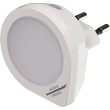 Brennenstuhl - LED navigationslampa med stickkontakt with a sensor LED/0,2W/230V