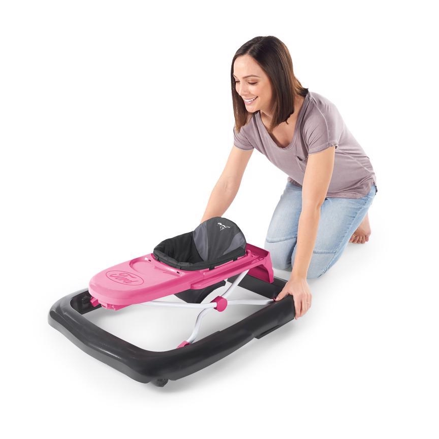 Bright Starts - Barngåstol 3-i-1 FORD MUSTANG, rosa