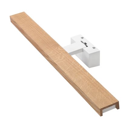 BRILAGI - LED-belysning för badrumsspegel 3-i-1 WOODY MIRROR LED/12W/230V 60 cm IP44 vit/ek