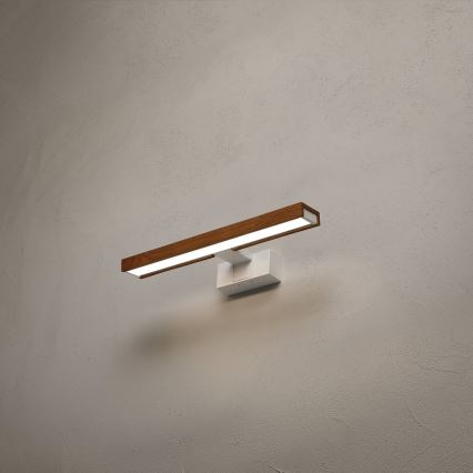 BRILAGI - 3 i 1 LED-belysning för badrumsspegel WOODY MIRROR LED/8W/230V 40 cm IP44 vit/ek körsbär