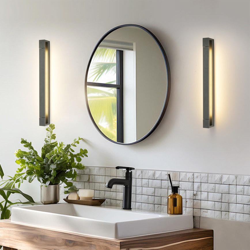 Brilagi - LED-belysning för badrumsspegel AQUA LINE LED/18W/230V 60 cm IP44 antracit CRI 90