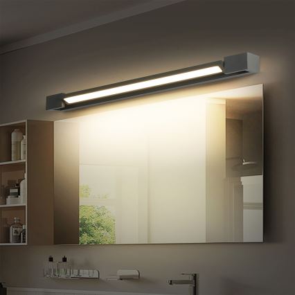 Brilagi - LED-belysning för badrumsspegel AQUA LINE LED/18W/230V 60 cm IP44 antracit CRI 90
