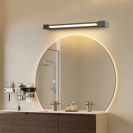 Brilagi - LED-belysning för badrumsspegel AQUA LINE LED/18W/230V 60 cm IP44 antracit CRI 90