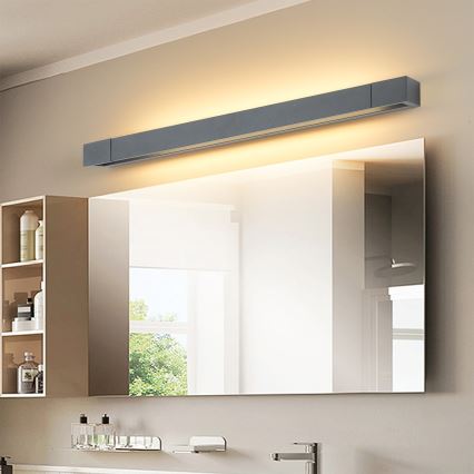 Brilagi - LED-belysning för badrumsspegel AQUA LINE LED/18W/230V 60 cm IP44 antracit CRI 90