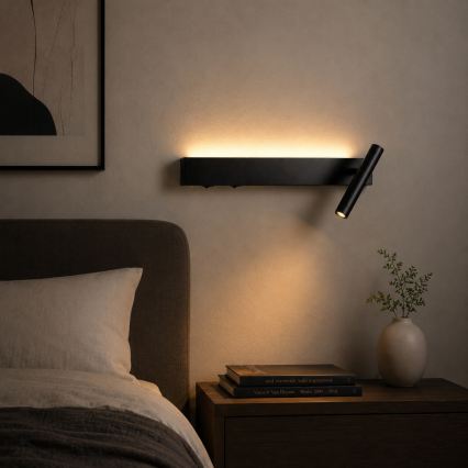 BRILAGI - ARLIX LED väggspot LED/3W/230V + LED/7W, svart, CRI 90