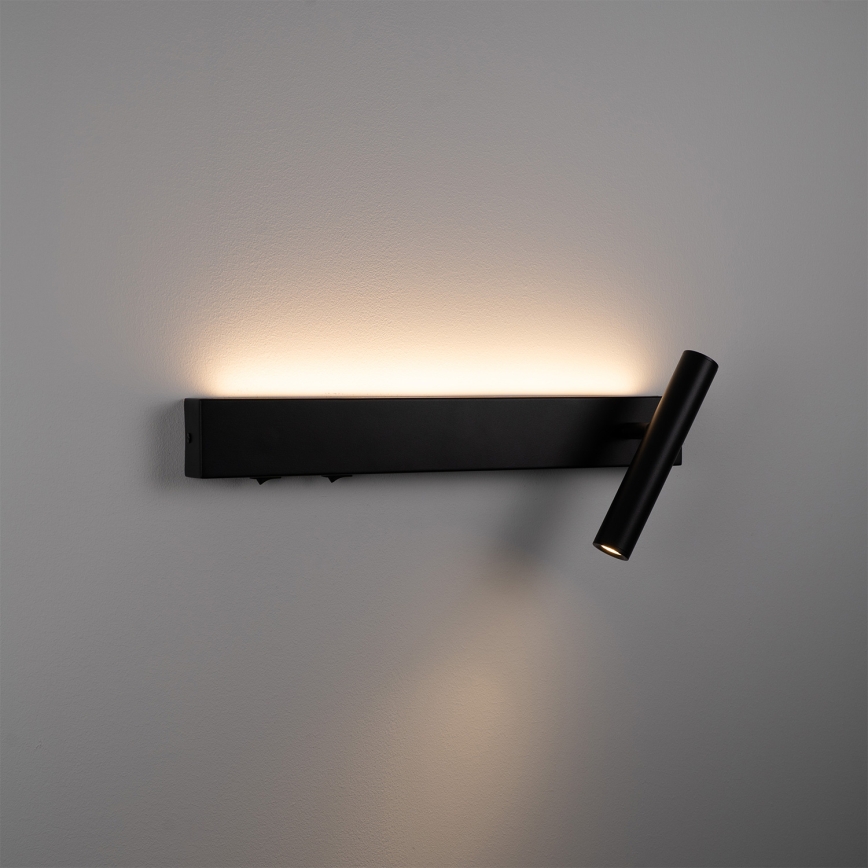 BRILAGI - ARLIX LED väggspot LED/3W/230V + LED/7W, svart, CRI 90