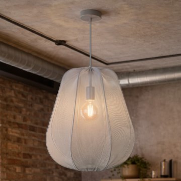 Brilagi - ARVEN LED-pendellampa med kabel 1xE27/8W/230V Ø 37 cm grå