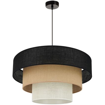 Brilagi - Taklampa ASPEN LUNETA 1xE27/15W/230V Ø 60 cm svart/beige/krämfärgad