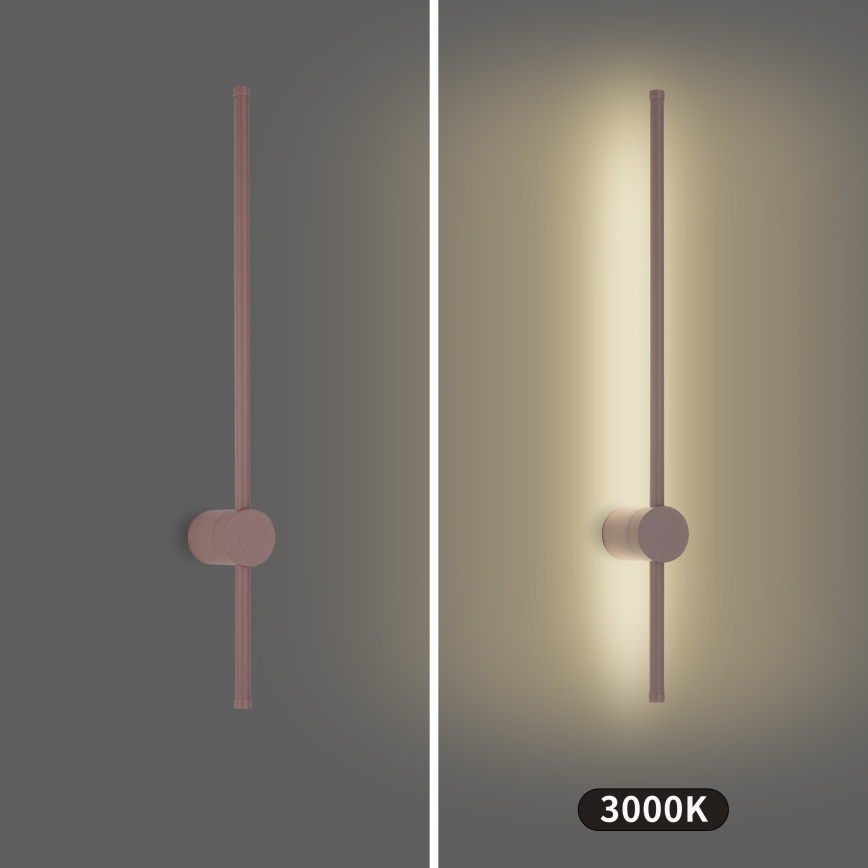 Brilagi - LED utomhusvägglampa AURA 12W/230V 3000K IP54 65 cm brun CRI 90