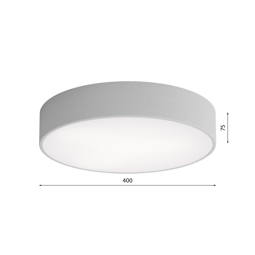 Brilagi - Badrum takbelysning CLARE 3xE27/24W/230V diameter 40 cm IP54 grå