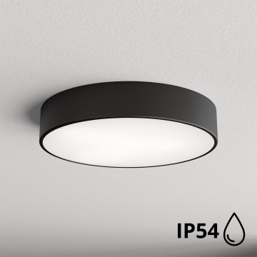 Brilagi - Badrum takbelysning CLARE 3xE27/24W/230V diameter 40 cm svart IP54